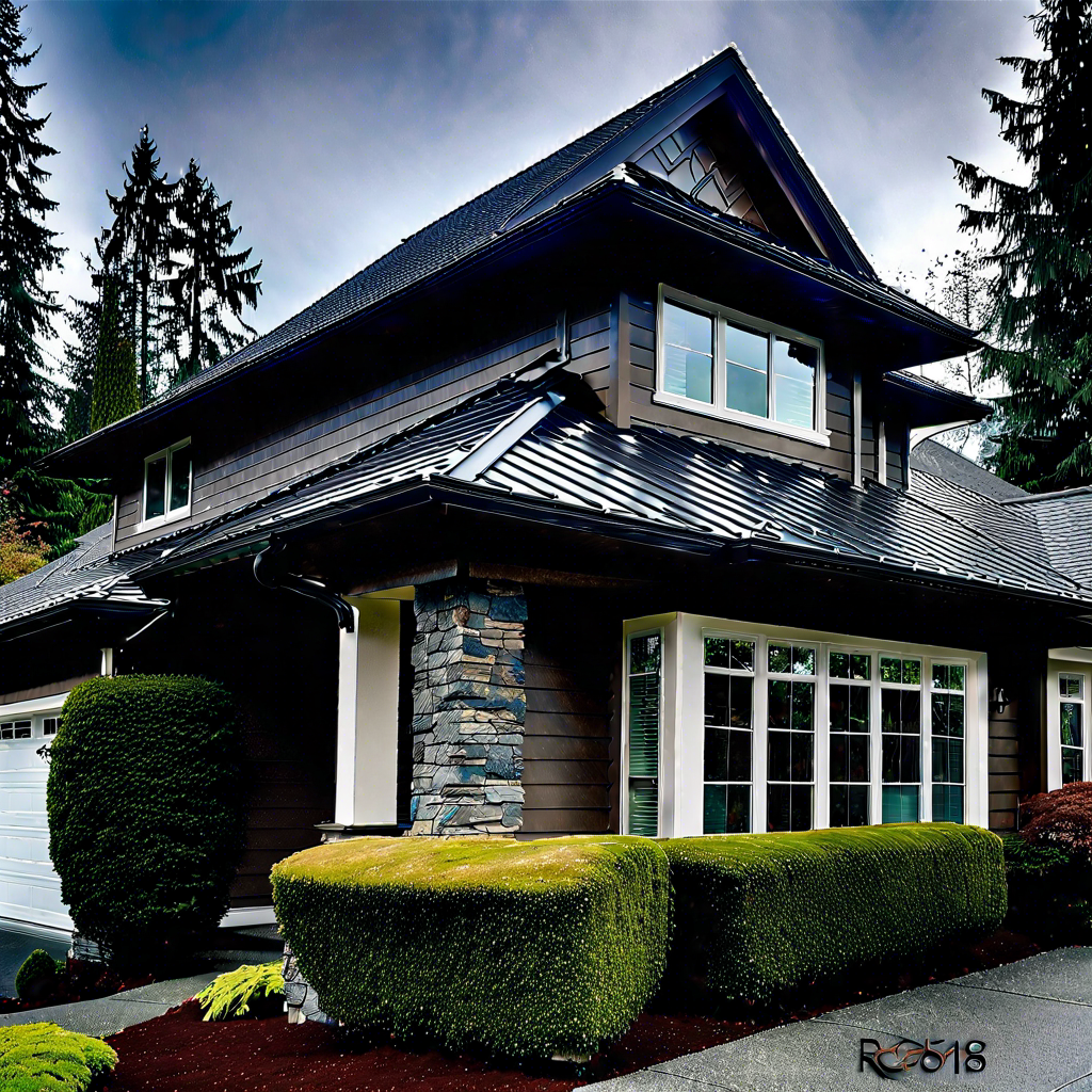 Expert installation of rolled roofing enhancing curb appeal in Bellevue