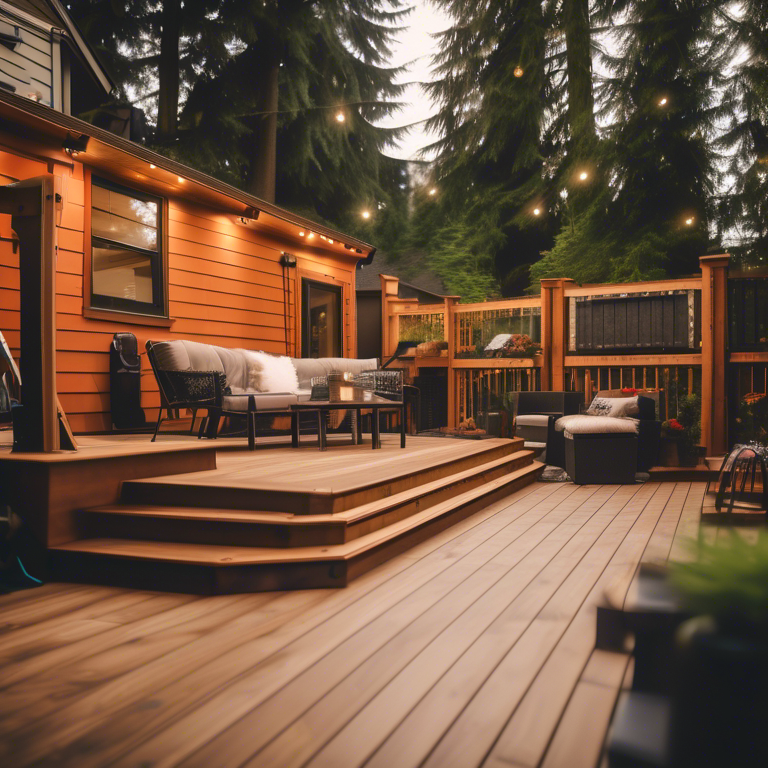 Deck construction service provided by Fast Roofing in Bellevue with customer-centric approach